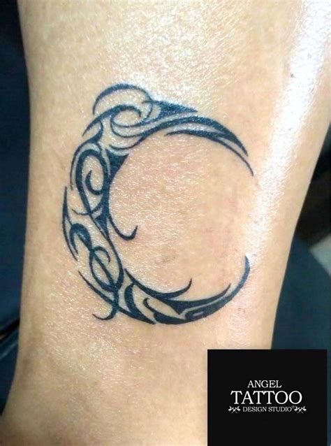 tribal moon tattoo|More.